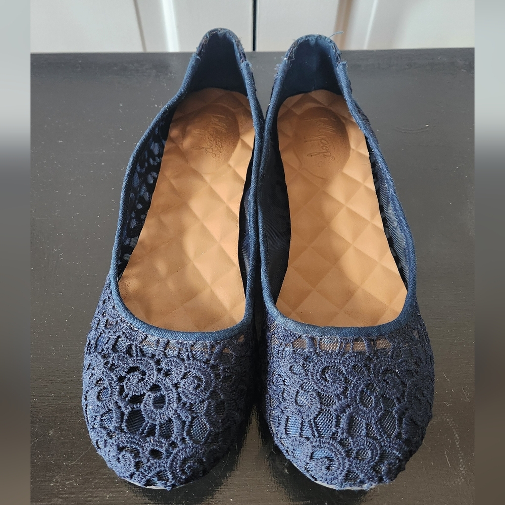 Jellypop Blue Lace Ballet Flats